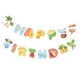 thumbnail image 1 of KAKOWELY 1 juego de pancartas hawaianas de feliz cumpleaños, pancartas de papel con temática de playa, banderines decorativos de papel para cumpleaños., 1 of 5