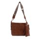 thumbnail image 1 of Bolso Hobo Hombro para Mujer Monedero Cuero Vegano Sólido, 1 of 9
