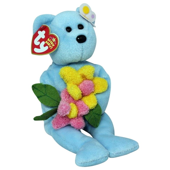 Ty Beanie Baby: Bluebonnet the Bear | Stuffed Animal | MWMT's