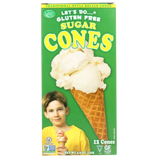 Let s Do Gluten Free Sugar Cones 4 6 Oz 12 Ct Walmart Walmart Let s do gluten free sugar cones 4 6 oz 12 ct walmart walmart