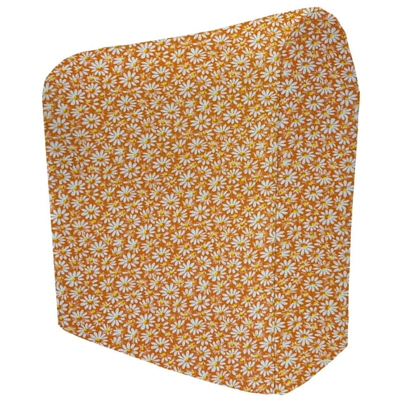 Crazy for Daisies Cover Compatible with Ninja Slushi Professional Frozen Drink Maker by Penny's Needful Things (Regular) (Orange)