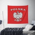 thumbnail image 2 of Tapestry Polska Eagle Logo Backdrop Tapestry Wall Haning For Bedroom Decor 60 X 51 In, 2 of 7