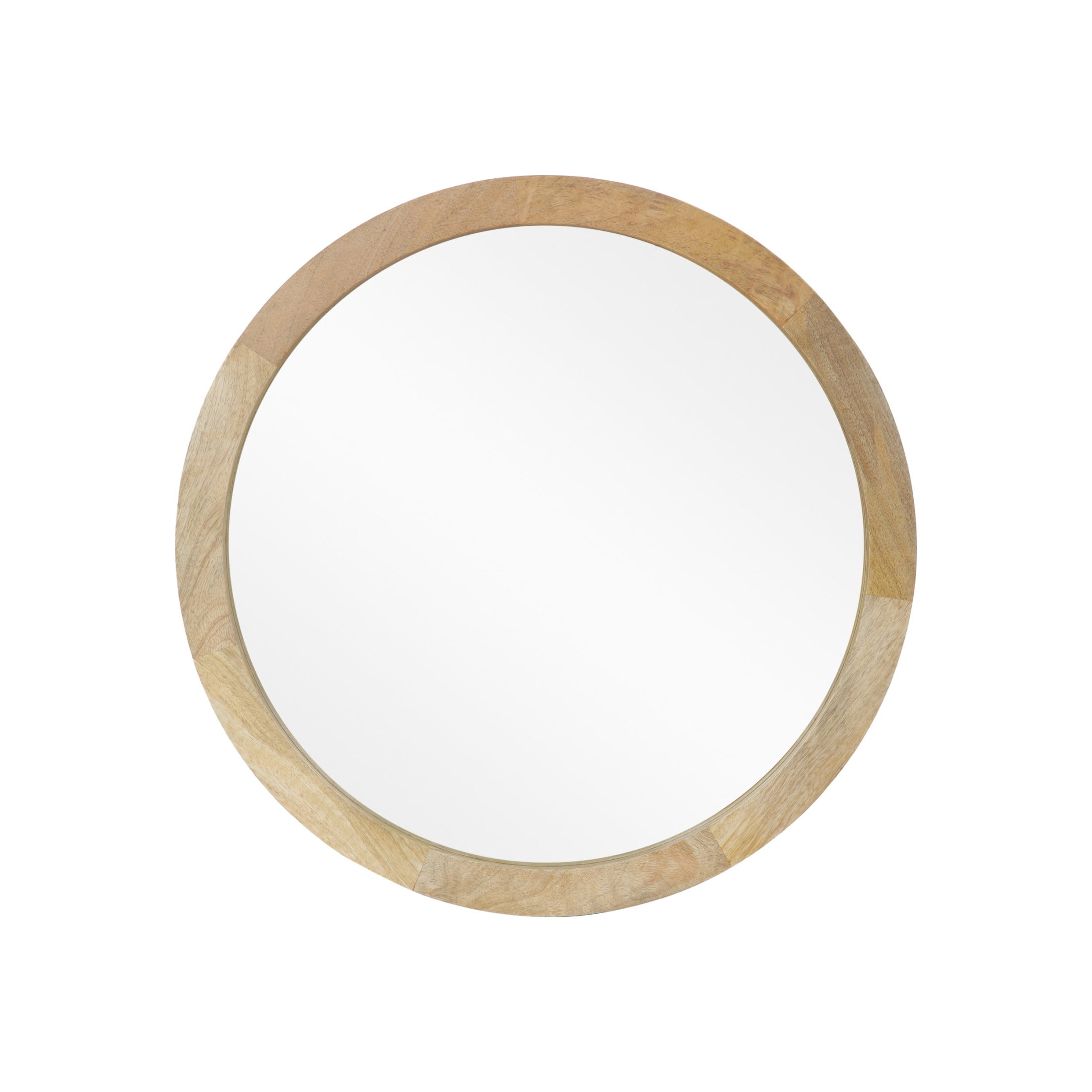 Prostaff Mango Wood Wall Mirror, Natural