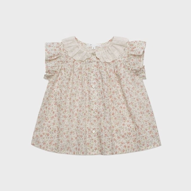 Body de algodón con bordado Floral para bebé, Pelele de encaje, estilo Pastoral, cómodo, Ins LOU Palace, Verano