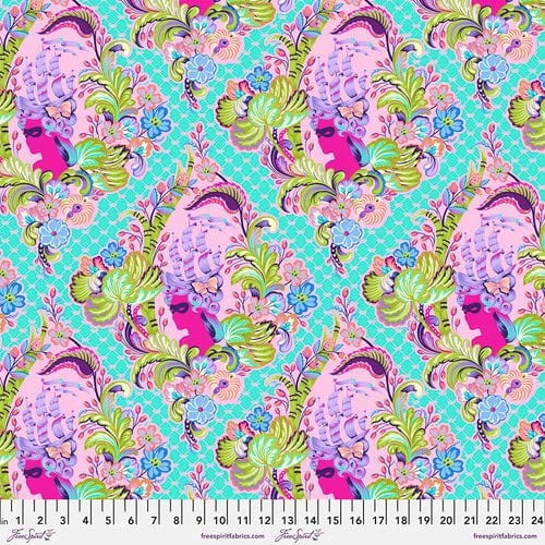 Parisville Deja Vu Fat Quarter Bundle (8 Pieces) by Tula Pink for Free Spirit 18 x 21 inches (45.72 cm x 53.34 cm) Fabric cuts DIY Quilt Fabric