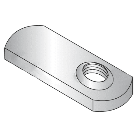 

1/4-28 Offset Hole Tab Weld Nuts / No Projections / 18-8 Stainless Steel (Quantity: 1 000 pcs)