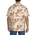 thumbnail image 3 of Yiaed Howdy Cowgirl Print Mens Casual Wrinkle Free Shirts Short Sleeve Button Down Summer Stretch Dress Shirt-Large, 3 of 5