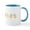 White/Blue Inside, variant on CafePress - Easter Egg Border Mugs - 11 oz Ceramic Mug - Novelty Coffee Tea Cup