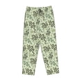 thumbnail image 6 of Uemuo Green Snake Pattern Women's Wide Leg Palazzo Lounge Pants with Pockets Light Weight Loose Comfy Casual Pajama Pants-XX-Large, 6 of 9
