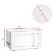 thumbnail image 2 of Costway 0.7Cu.ft Retro Countertop Microwave Oven 700W LED Display Glass Turntable New, 2 of 10