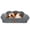 Dark Grey, variant on Laifug Cute Dog Beds for Small/Medium Dogs/Cats, Washable Dog Sofa Faux Rabbit Fur Pet Bed, Supportive Dog Couch with Removable Zipper Cover for Indoor Cats/Dog, 25 x 16.5 x8inches, Off White