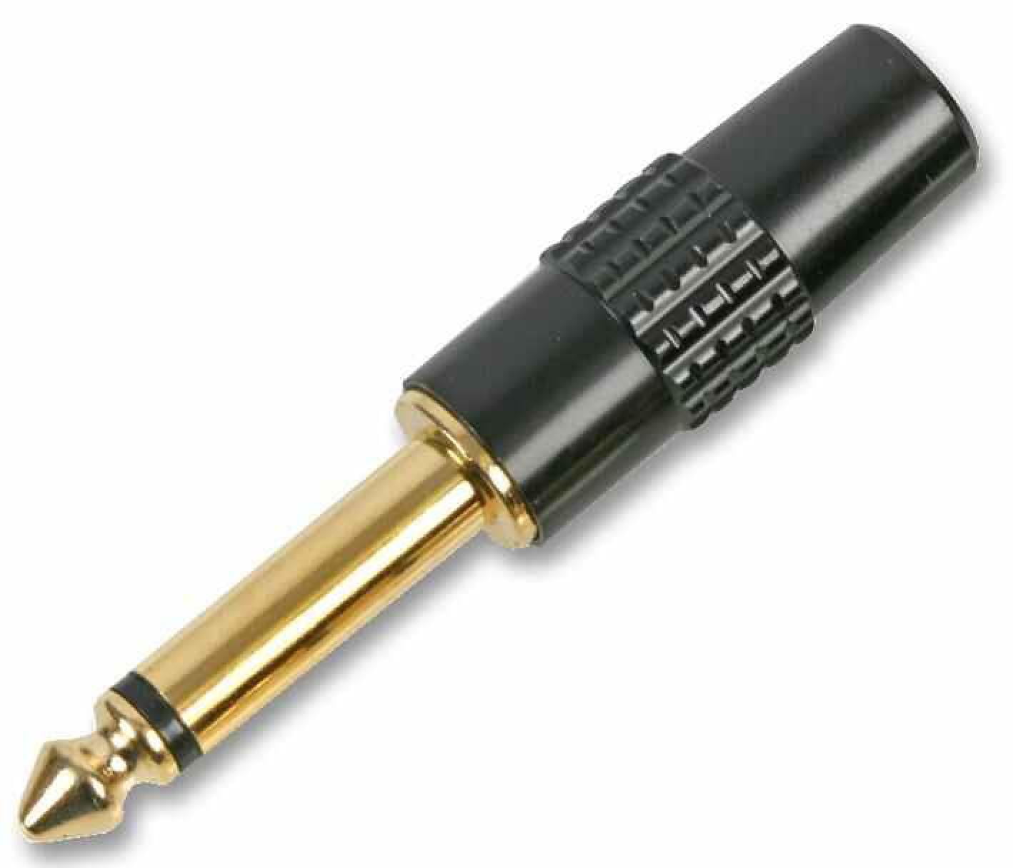 PRO SIGNAL 6.35mm Mono Jack Plug, Gold