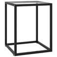 thumbnail image 1 of vidaXL Coffee Table Black with Tempered Glass 40x40x50 cm, 1 of 4