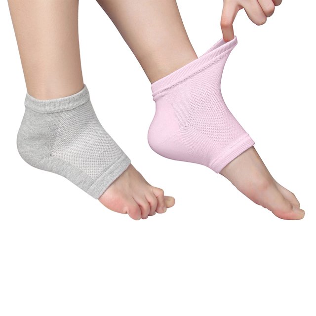 Codream Calcetines hidratantes con ventilación, gel de loción para talones secos y agrietados, calcetines de gel de spa, humectante, bálsamo para el talón, tratamiento de pies, cuidado del talón, suav