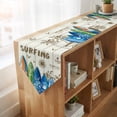 thumbnail image 4 of Beach Surfboard Table Runner Linen Burlap Table Runner 70 Inches Long Summer Sea Surfing Tropical Botanical Tree Dresser Scarves for Kitchen Island Coffee Dining Room Party Holiday Decor 13"x70", 4 of 8