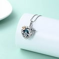 thumbnail image 3 of Hummingbird Urn Necklace for Ashes Crystal Heart Urn Ashes Necklace With Crystal Cremation Jewelry W/Funnel Filler Keepsake Memory Jewelry for Women, 3 of 6