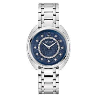 Ladies Bulova Accutron watch blue dial stainless steel watch BULOVA BLUE DIAL STAINLESS STEEL WOMEN main image 4