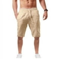thumbnail image 2 of adviicd White Shorts Men Mens Slim Fit Shorts 9" Inseam Stretch Chino Short Pants Mens Shorts, 2 of 3