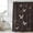 Brown, variant on Japanese Style Shower Curtain, Waterproof Shower Curtains for Bathroom, Vintage Art Cranes Ocean Wave Yellow Washable Fabric Bathtub Curtain Set Bath Decor with 12 Hooks Long 72"x84"