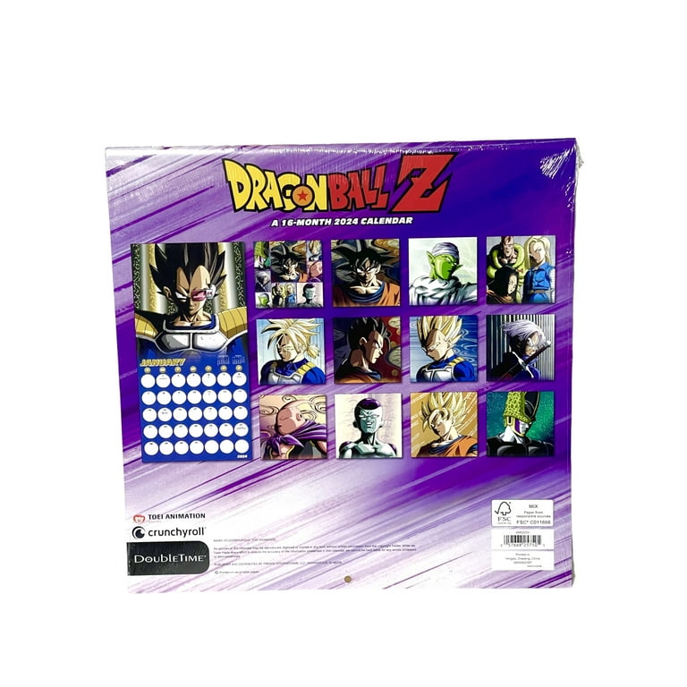 2024 Dragon Ball Z Wall Calendar