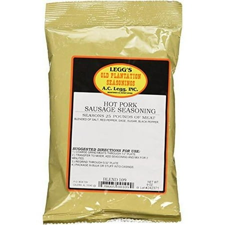 Make Pork Sausage - A.C. Legg INC Hot Pork Sausage Seasoning