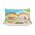 Cartoon Pompompurin Soft 3Piece Bedding Set (1 Duvet Cover + 2 Pillow