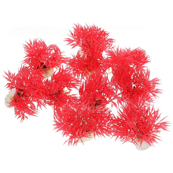 10pcs Realistic Fake Aquatic Plant Fish Tank Water Grass Decoration Aquarium Water Plant Adorn