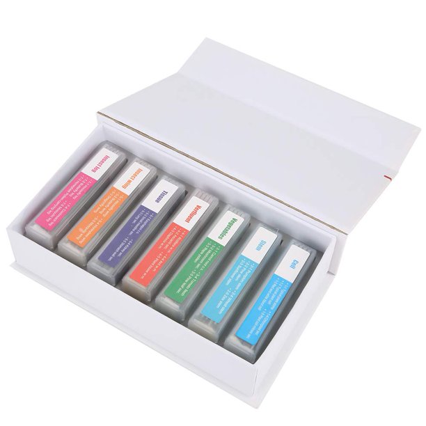 Juego de muestras de laboratorio de portaobjetos de microscopio preparados de vidrio para biología de 35 piezas para la enseñanza de experimentos biológicos