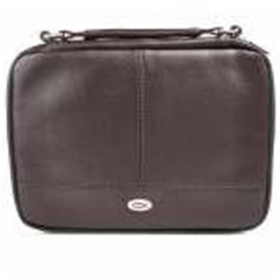 Christian Art Gifts 367708 Two Fold Organizer Bible Cover - Brown Luxleather, Small
