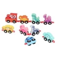 thumbnail image 4 of Juego De Trenes De Bloques De Construcción ANGGREK Bloques De Madera De Colores, 4 of 8