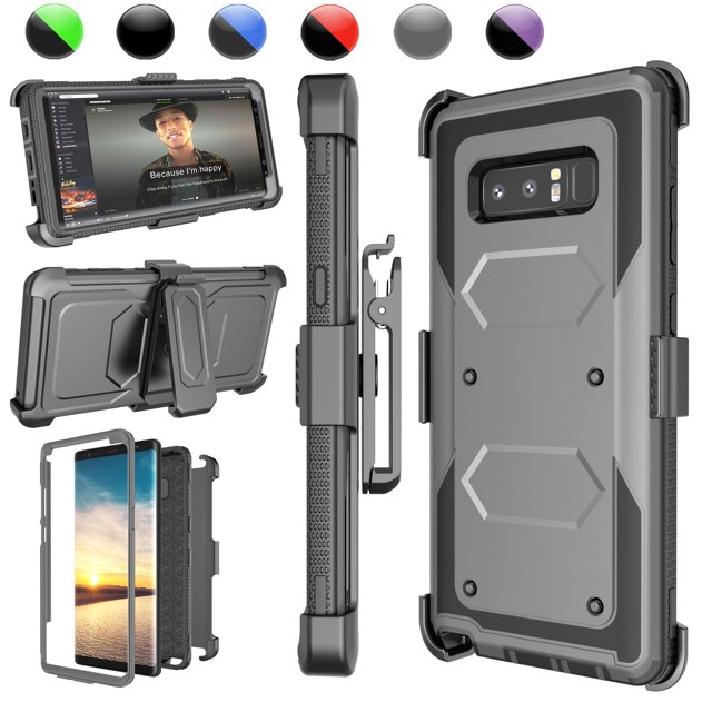 Galaxy Note 8 / S9 Plus / S9 Cases Cover, Galaxy S9 Holster Belt, Heavy Duty Protection Full-body Rugged with Kickstand + Holster Belt Clip Carrying Armor Case Shell