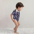 thumbnail image 4 of Daiia Colorful Jellyfish Printed Unisex-Baby Short Sleeve Onesies Bodysuits Baby Climbing Clothes Soft and Comfortable Romper with Expandable Shoulder Design-18 Months, 4 of 8
