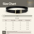 thumbnail image 6 of JASGOOD Plus Size Belts for Women Fashion Leather Belt with Gold Buckle 3 Pack, 6 of 11