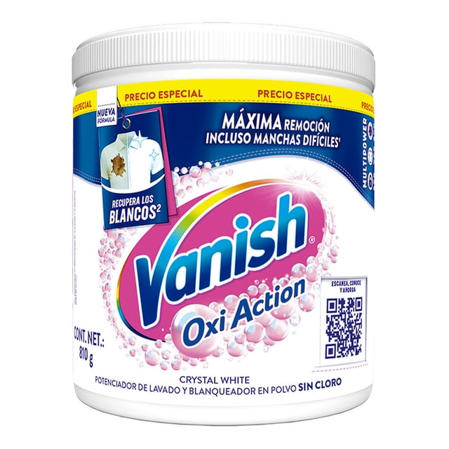 Quitamanchas para ropa Vanish Oxi Action crystal white 810 g