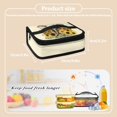 thumbnail image 7 of KUIFORTI Lunch Bag Insulated Lunch Pouch Reusable Food Container Travel Hiking Camping Handbag with Pocket, Sunflower Elephant, 7 of 7