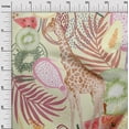 thumbnail image 3 of oneOone Cotton Cambric Pale Yellow Fabric Tropical Fruits Animals With Leaves Sewing Craft Projects Fabric Prints By Yard 56 Inch Wide, 3 of 4