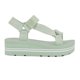 thumbnail image 2 of Sandalia con cuña Guess AVIN para mujer verde claro/blanco talla 8, 2 of 3