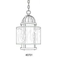 thumbnail image 3 of Progress Lighting Bay Court Collection One-Light Foyer Pendant, Brushed Nickel, Etched and Water Glass, 3 of 11