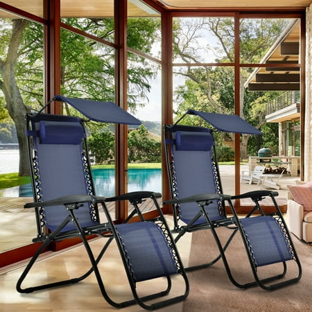 Clearance Patio Lounge Chairs 2 Piece Zero Gravity Chair With