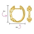 thumbnail image 4 of Bling Jewelry Womens Western Equestrian Horse Bit Hoop Earrings Gold Plated .925 Sterling Silver, 4 of 5