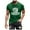 Green, variant on PMUYBHF Button up Shirt Men Short Sleeve Cropped Men's Fashion St Patrick Theme Printed T Shirt Casual Comfortable Top Mens Shirts Short Sleeve T Shirts Fish Simpling Men Shirts