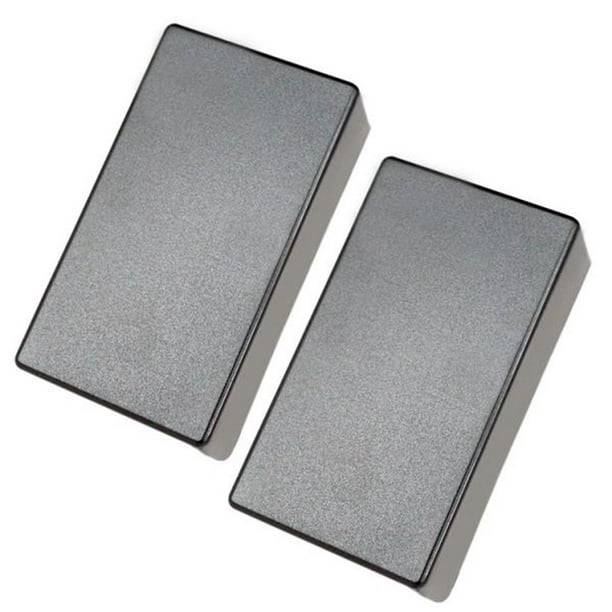de 2 Cubiertas de de Guitarra Eléctrica de Doble Bobina Cerrada de Plástico Negro para Accesorios de Instrumentos Musicales shamjiam Cubierta de recogida