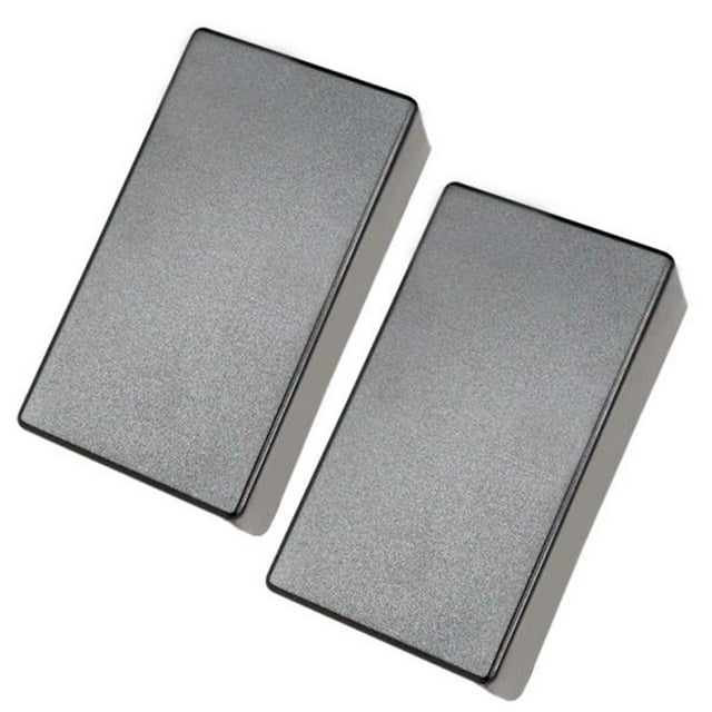 2x Cubierta de Pastilla de Guitarra Cerrada Sellada Negra Cubierta de Repuesto de Guitarra Eléctrica