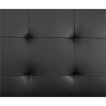 thumbnail image 3 of ACME Essick II Simili Cuir Tufté Sectionnel Canapé en Noir, 3 of 7