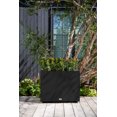 thumbnail image 3 of Veradek Block Series Span Short Plastic Planter - Black, 3 of 10