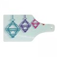 thumbnail image 1 of Lantern Cutting Board, Celebration with Hanging Fanoos Festivities Theme Print, Decorative Tempered Glass Cutting and Serving Board, Wine Bottle Shape, Multicolor, by Ambesonne, 1 of 1