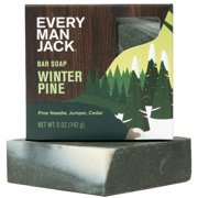 Every Man Jack Wintry Pine Polar Plunge Bar Soap - 5 oz
