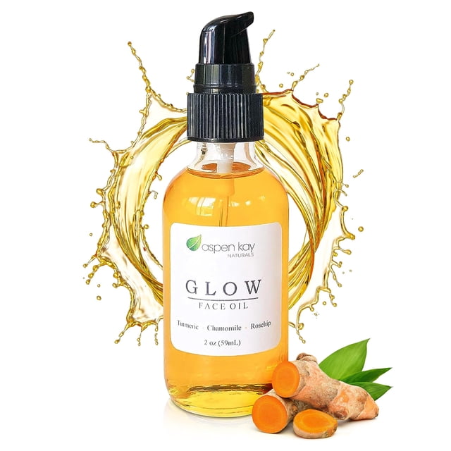 Aceite facial Aspen Kay Naturals Glow con cúrcuma y rosa mosqueta 60 ml