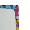 thumbnail image 2 of Ambesonne Zebra Print Fitted Sheet, Vibrant Curvy Lines, Queen Size, Fuchsia Yellow, 2 of 2
