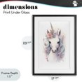 thumbnail image 4 of Stupell Industries Bohemian Unicorn with Pink Flower Crown Black Framed Print Under Glass, 17 x 23, by Creative Studio, 4 of 8